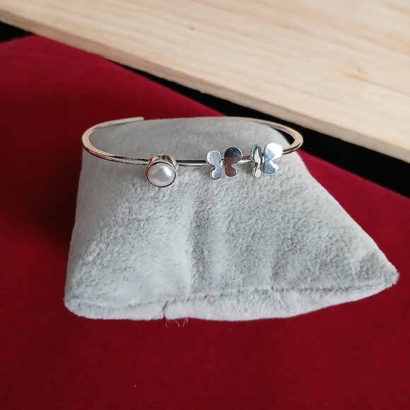 Cuff Bracelet Sterling Silver 925 - Picture 1 of 5